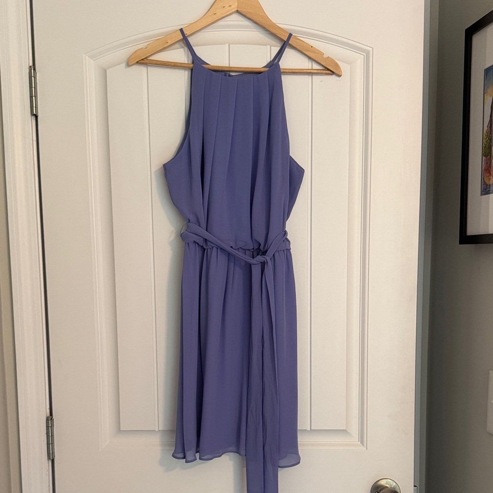 I.N. San Francisco Lavender Sleeveless Mini Dress